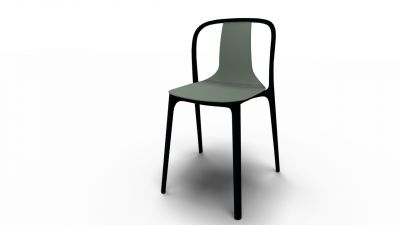 Belleville Chair Plastic Stuhl Vitra